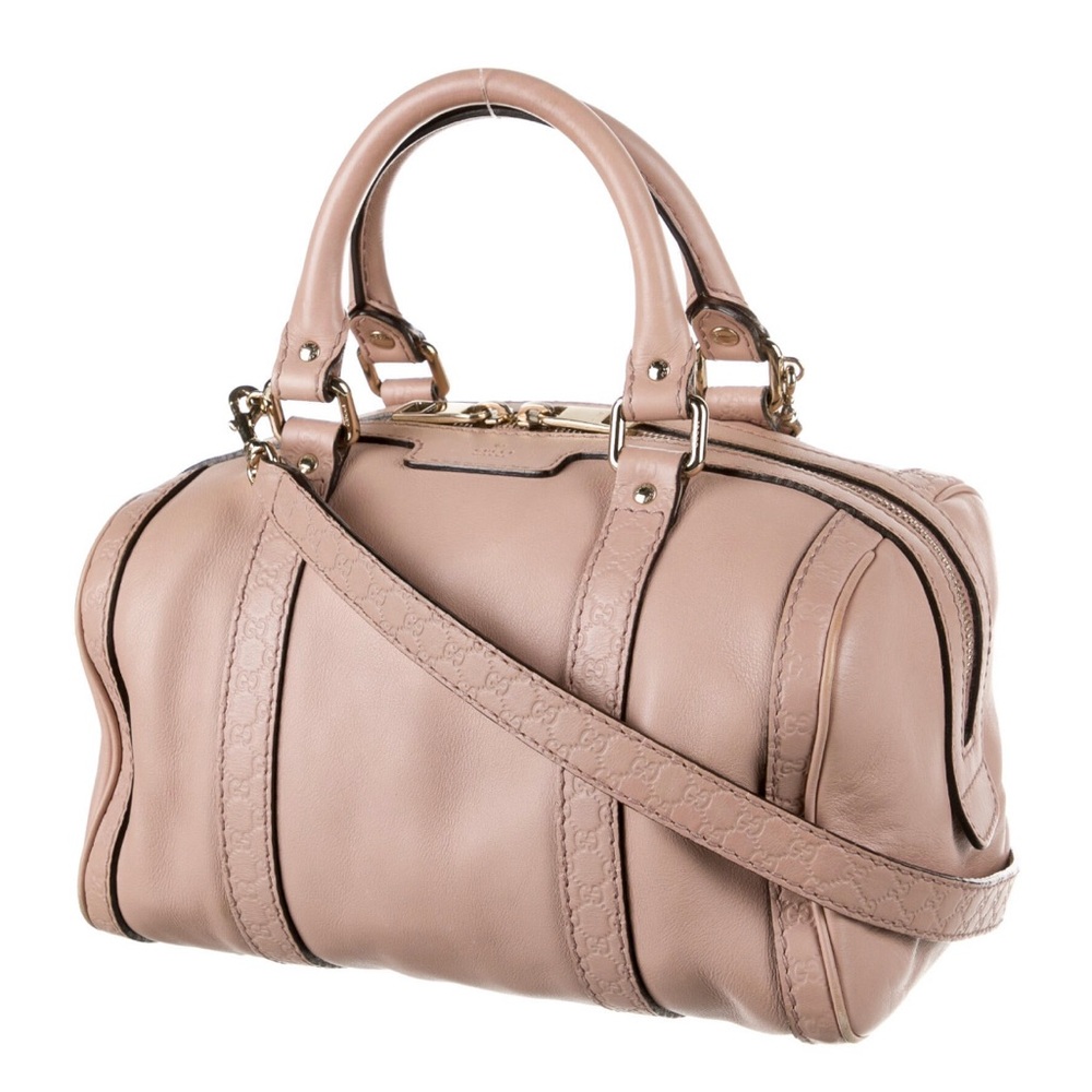 Gucci Boston Joy Leather Bag Beige